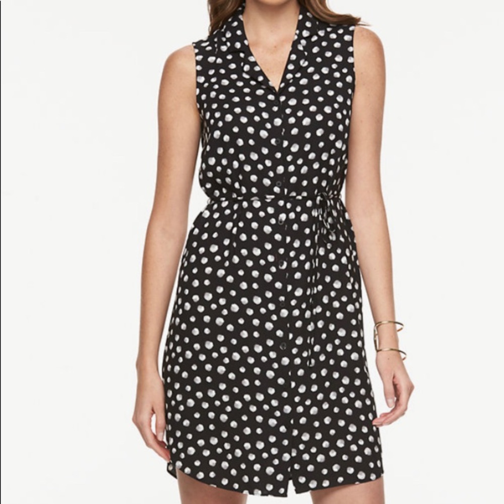 Apt 9 Sleeveless Shirt Dress with sash tie. Size 14